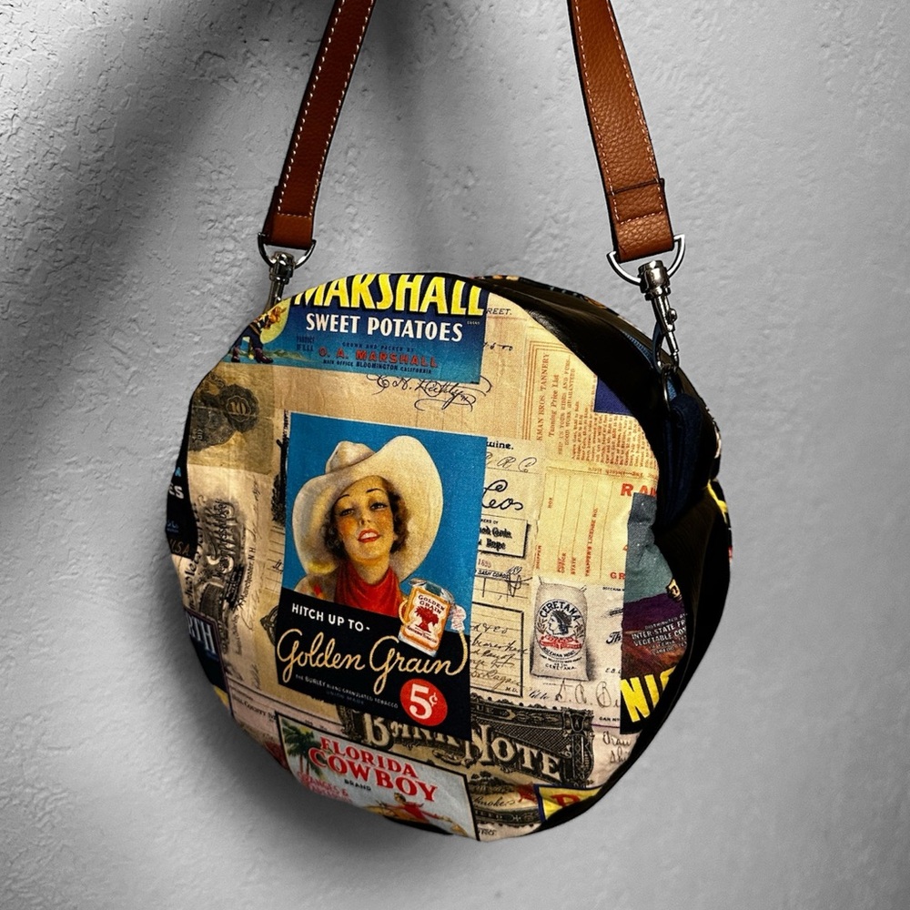 Western women circle crossbody purse